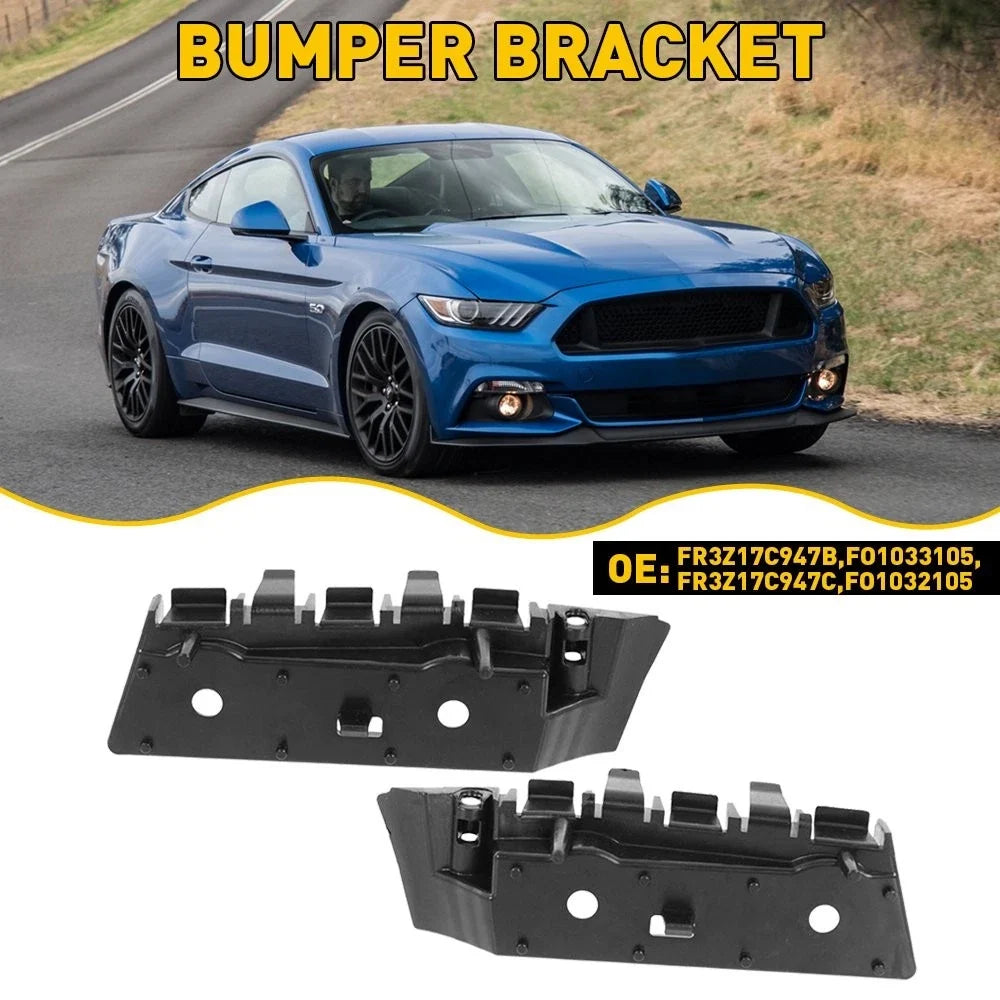Set of 2 Bumper Support Brackets for Ford Mustang (2015–2017)