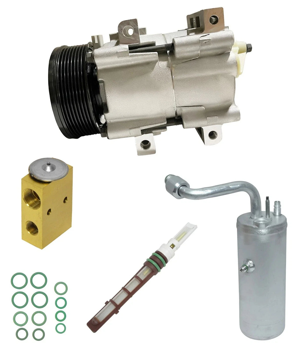 A/C Compressor Kit Replacement for Ford Excursion 7.3L (2003–2005)