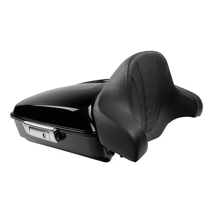 Backrest Mount Rack for Chopped Trunk on Harley Road King Glide 2014-2026