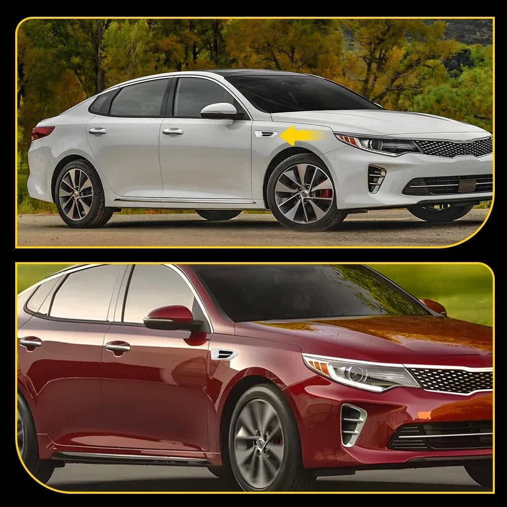 Set of 2 Front Fender Garnish Chrome Molding for Kia Optima EX (2016–2018)