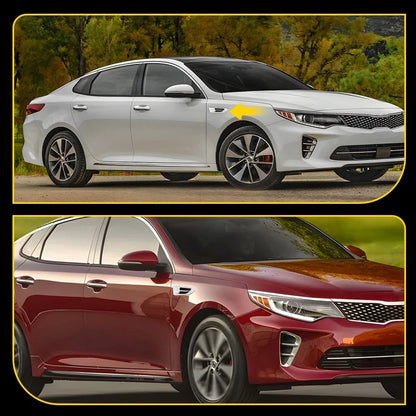 Set of 2 Front Fender Garnish Chrome Molding for Kia Optima EX (2016–2018)