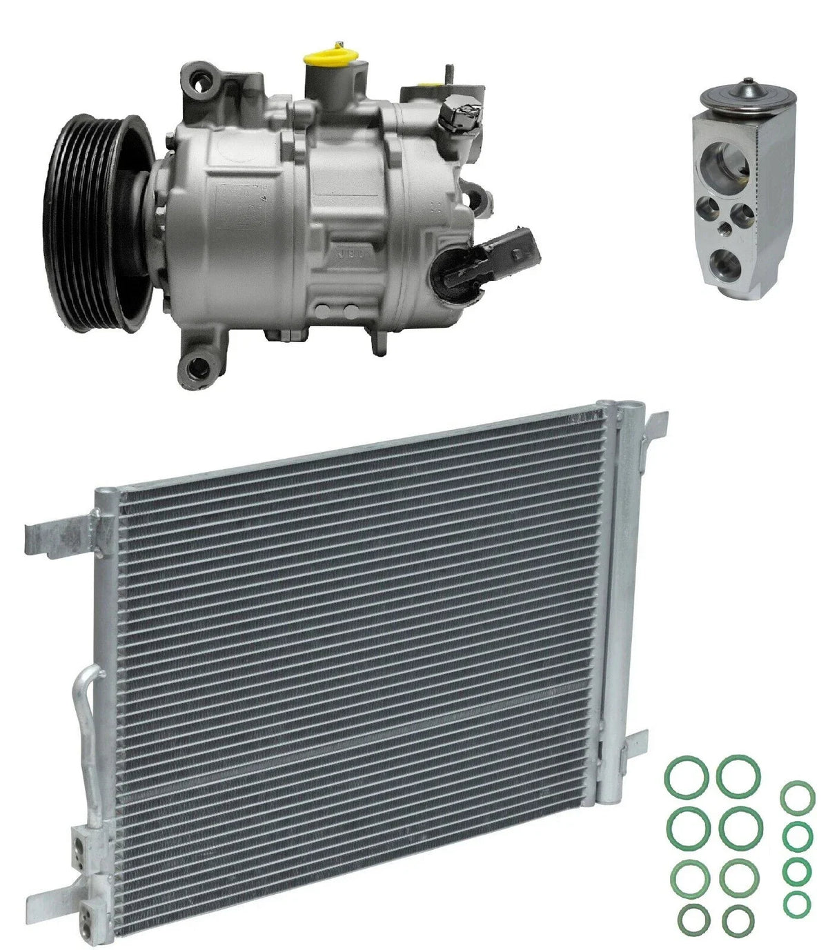 AC Compressor Kit With Condenser for Volkswagen GTI 2.0L (2015–2015)