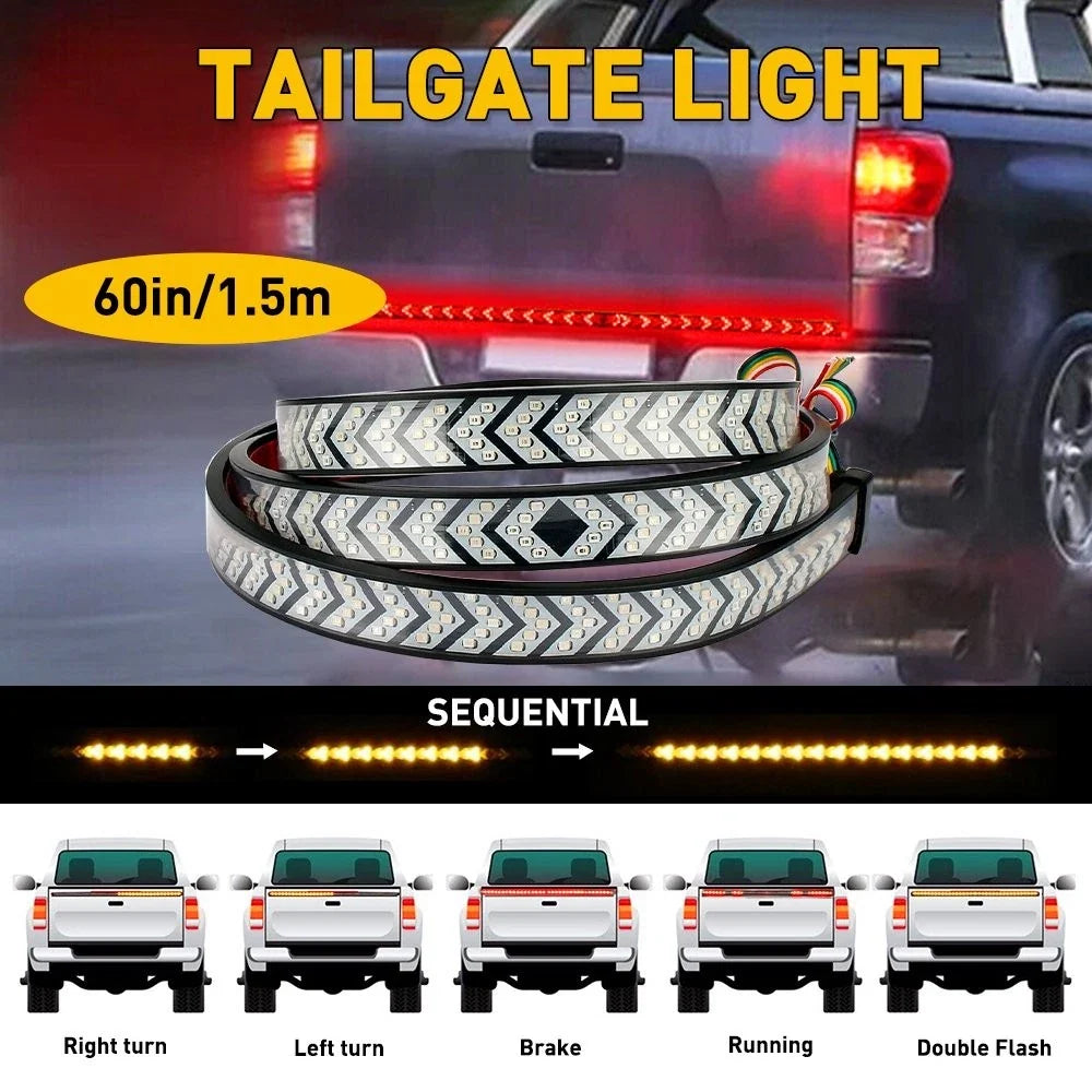 LED Tailgate Strip Light Bar 60" for Universal Truck Fitment