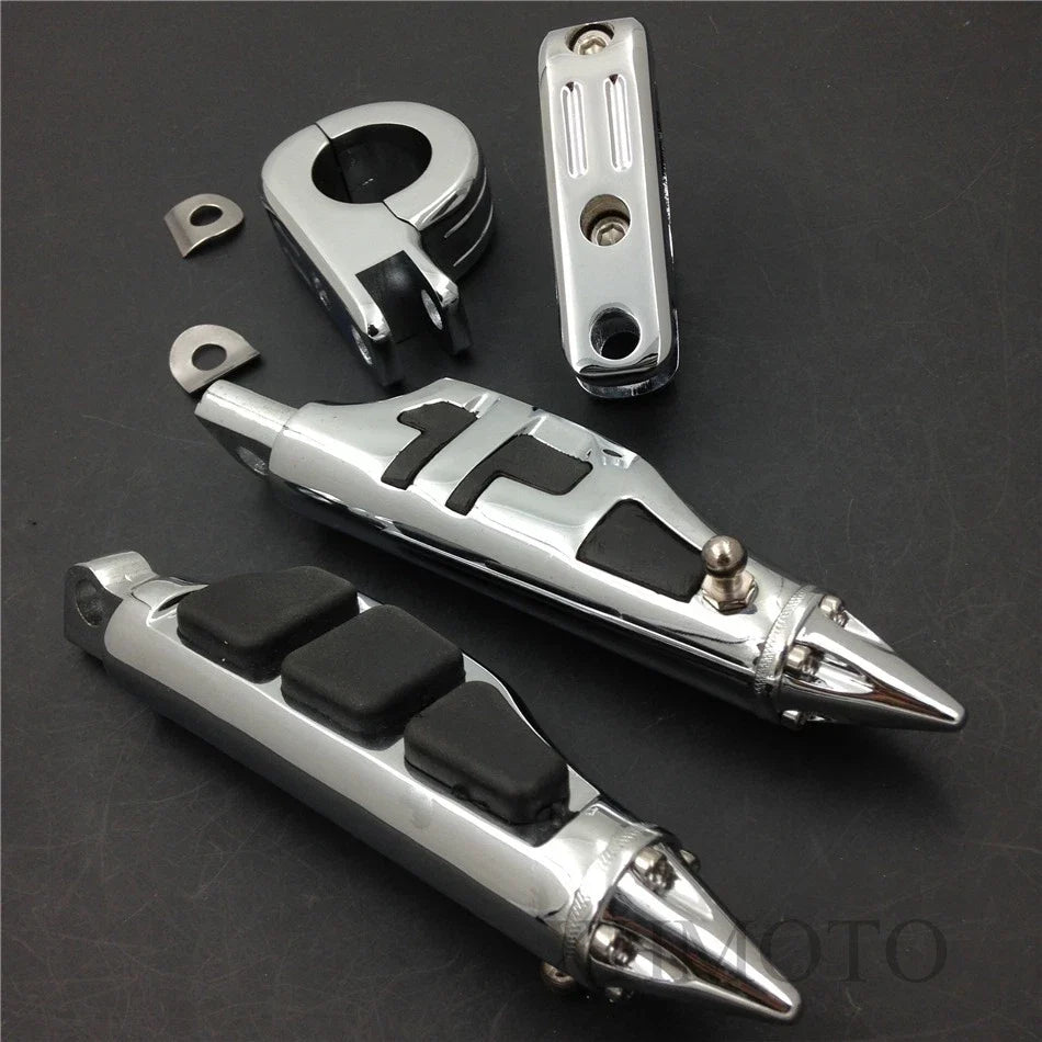 Foot Pegs P-Clamps 1 1/2" Highway Stiletto for Harley Sportster (4475)
