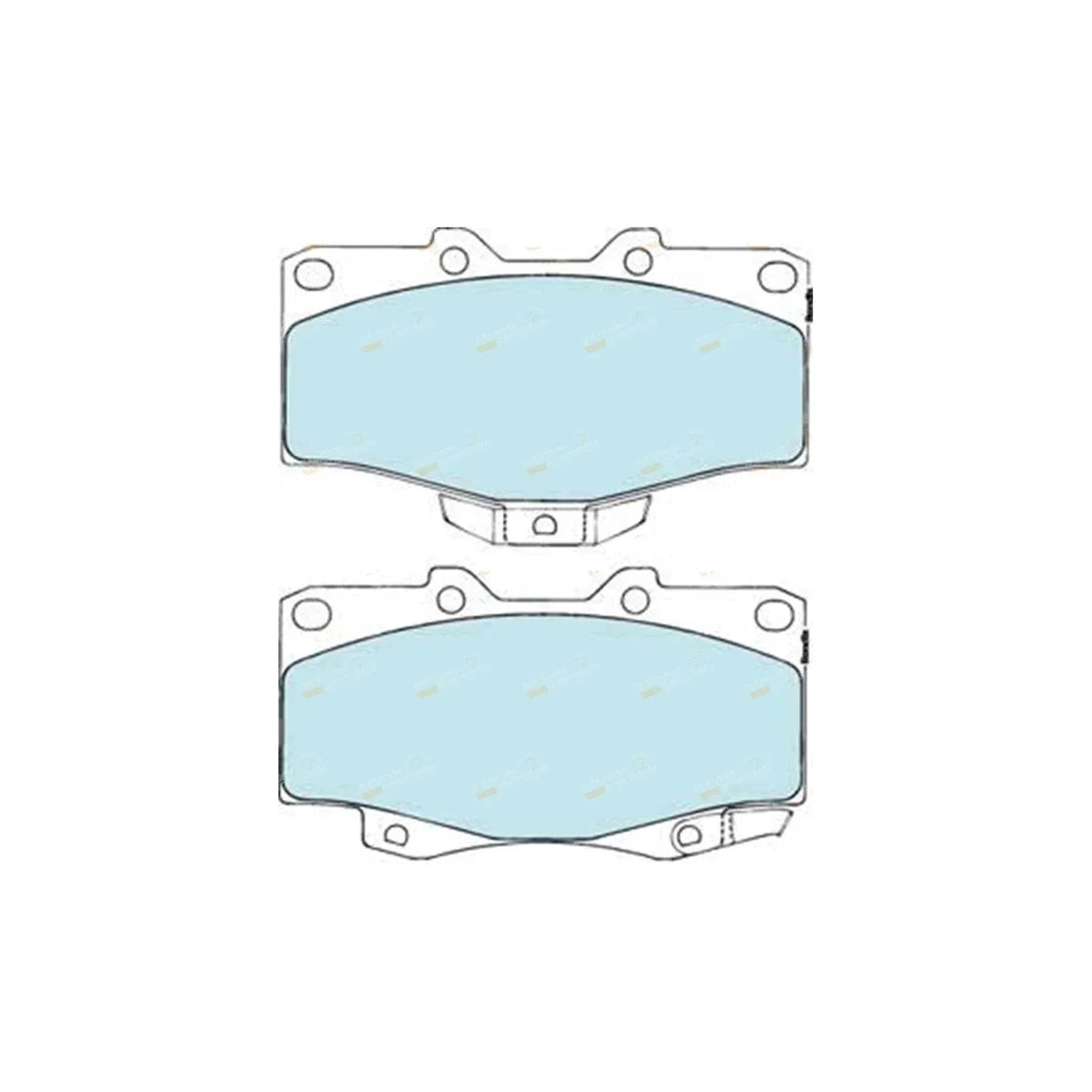 Disc Brake Pad Set Front for Toyota Hilux 1988 to 2005