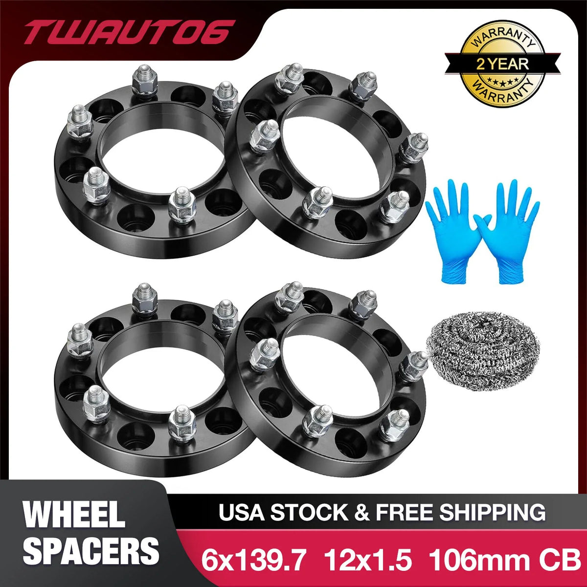 1" Hubcentric Wheel Spacers for Toyota 4Runner (1996–2022)