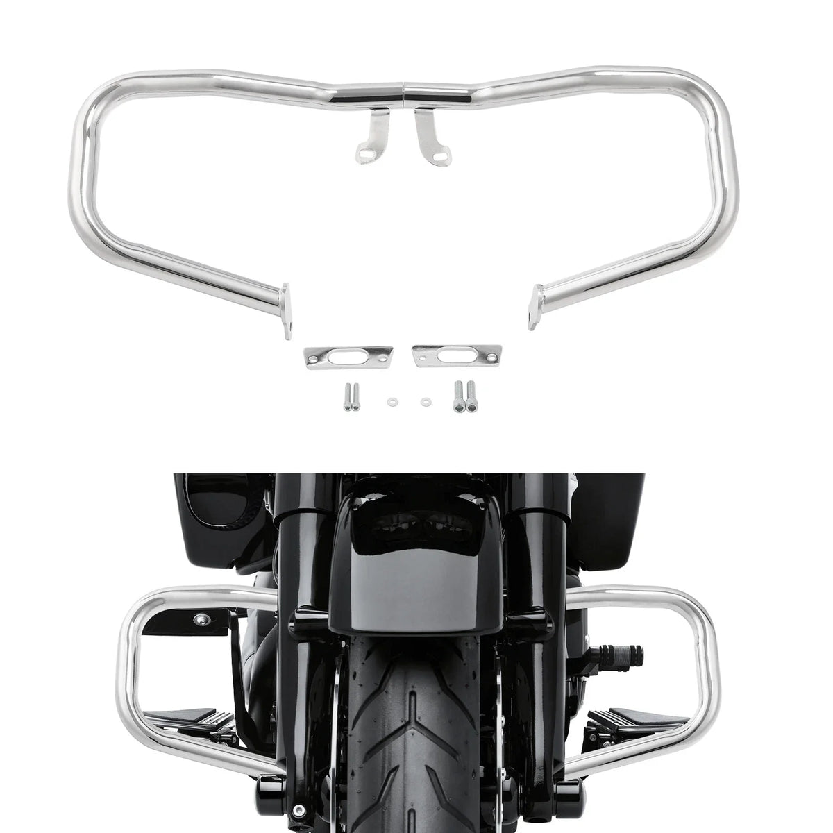 Engine Guard & Chopped Fairing Mount Bracket for Harley Road Glide 2015-2024
