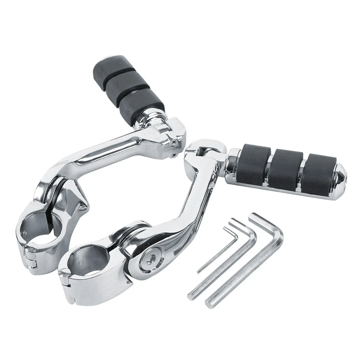 Footpegs 1-1/4" Long Mount Highway Engine Guards for Harley Touring 2014-2023
