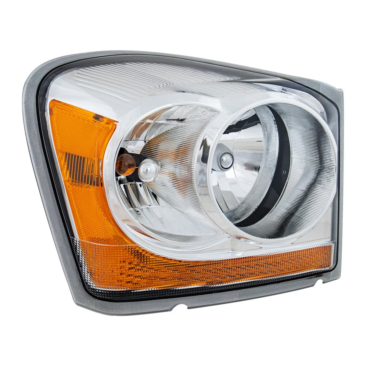 Headlight for Dodge Durango (2006) Right Chrome Housing with Bulb