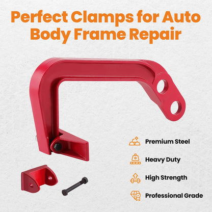 6 Ton Frame Pulling Set with Deep Hook Clamp for Auto Body (19")