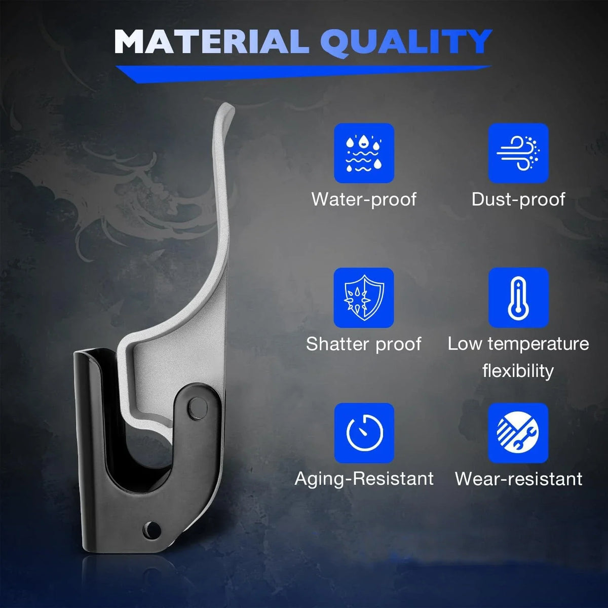 6X Cast Aluminum Tarp Stop Upright Bracket Kit for Universal Applications