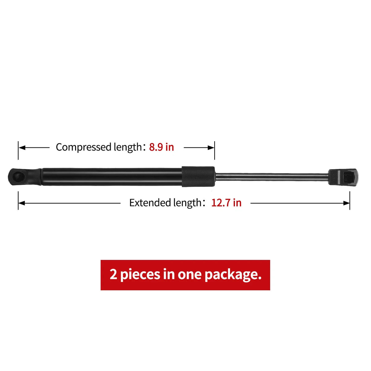 2 Gas Charged Lift Supports for Nissan Titan (2004–2015)