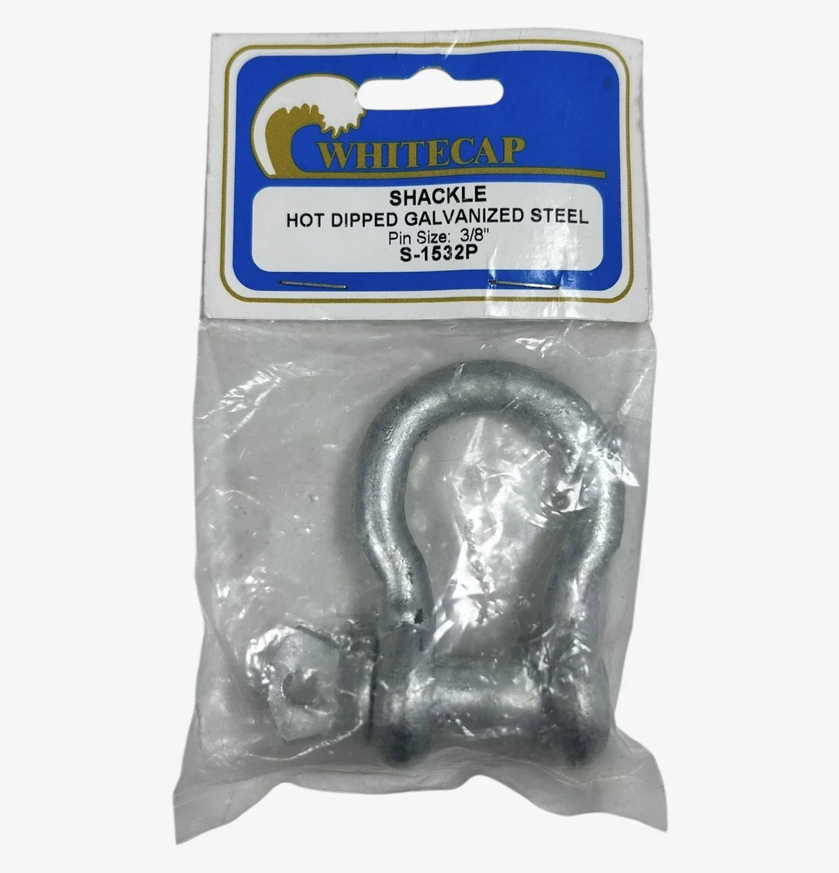 3 Pack Hot Dipped Galvanized Steel Shackles 3/8'' - Whitecap S-1532P