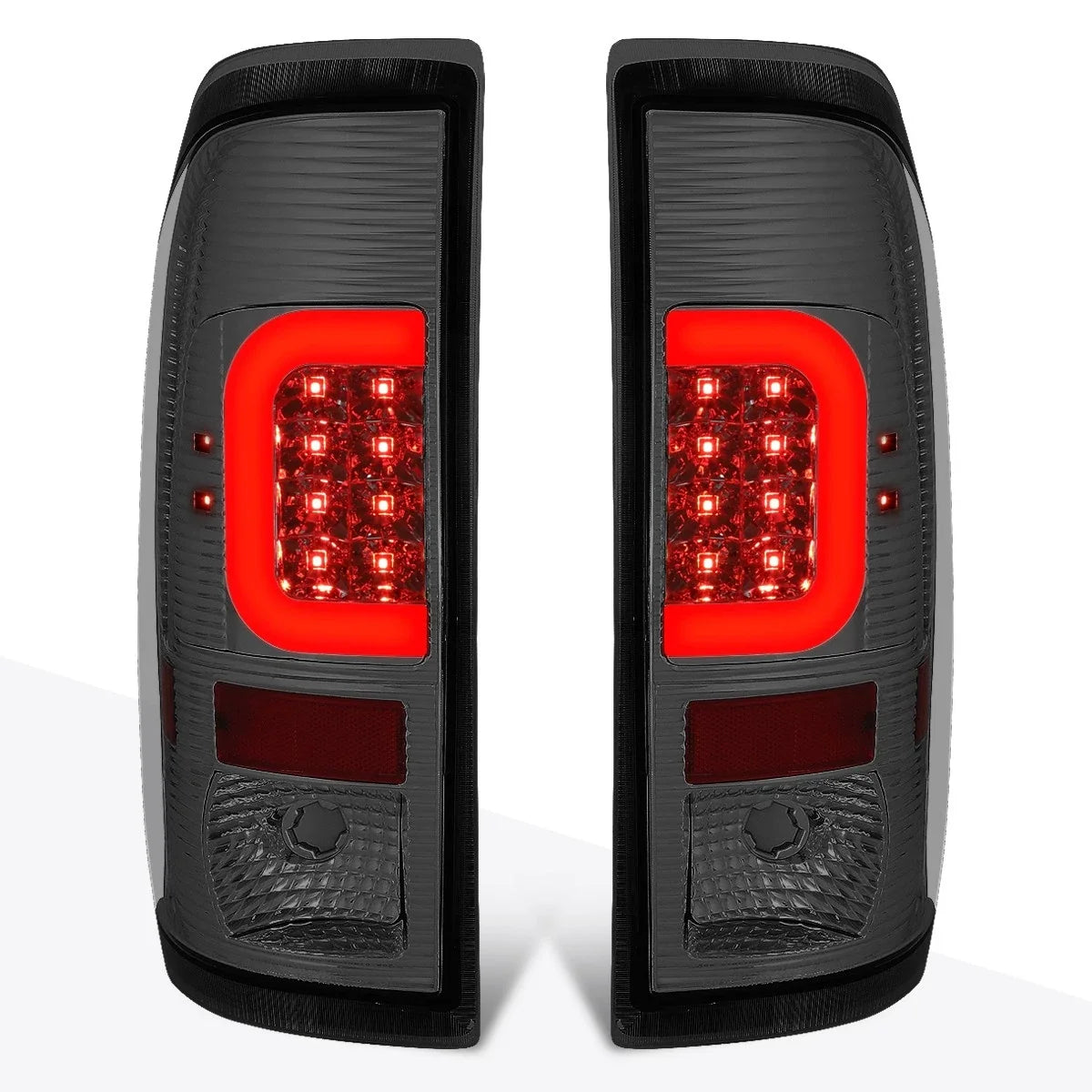Red 3D LED C-Bar Tail Light Brake/Reverse Lamp for Ford Super Duty (2008–2016)