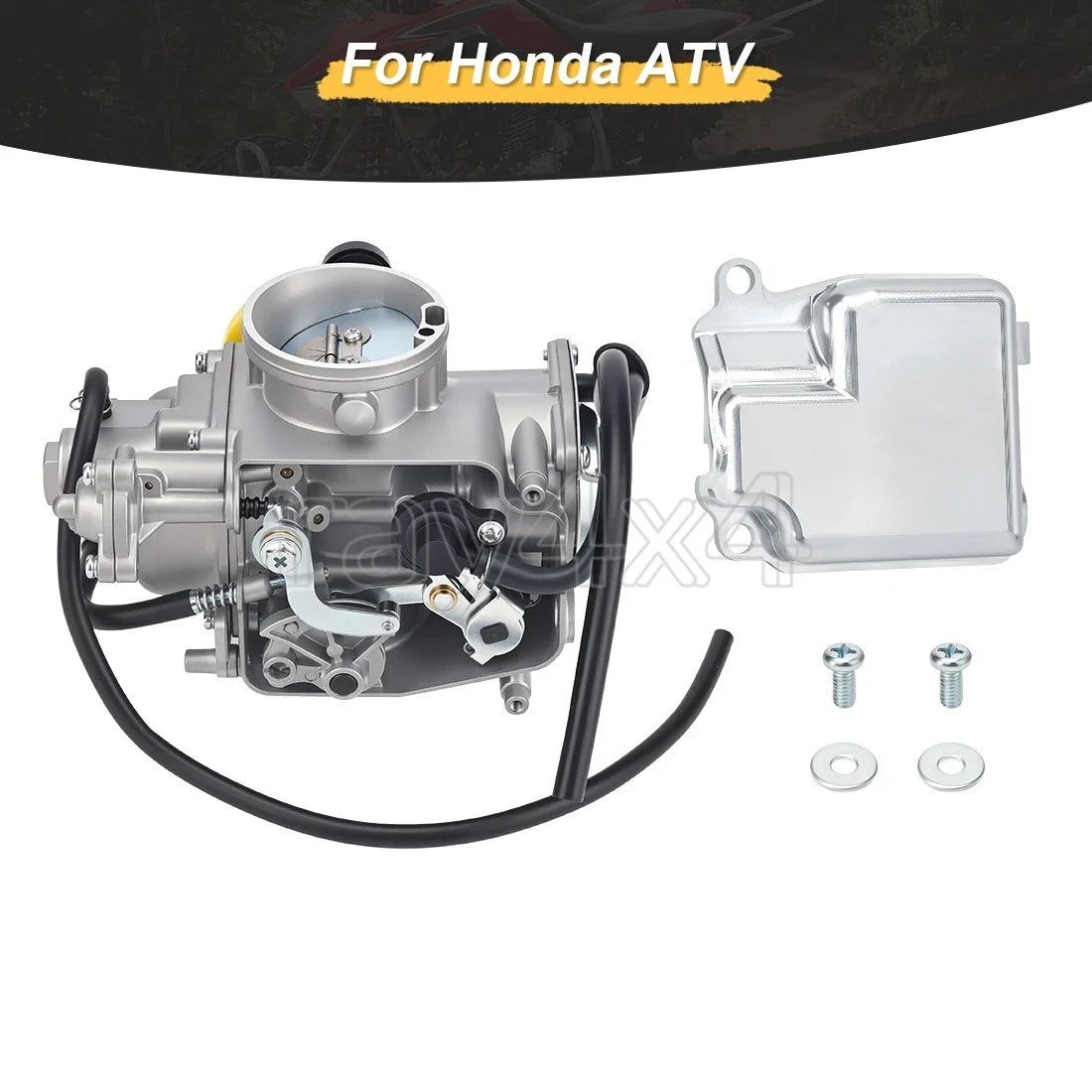 Carburetor and Side Cover for TRX400EX TRX400X Honda 1999-2014