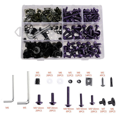 Set of 4 M6 Screws & Clips for