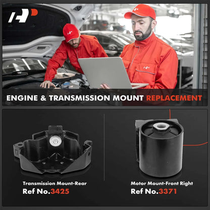 Engine and Transmission Mounts - 2 Pack for Ford F-150