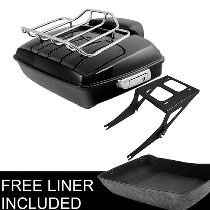 Trunk Backrest Mount Rack (Chopped) for Harley Fat Boy FLSTF 2008-2016