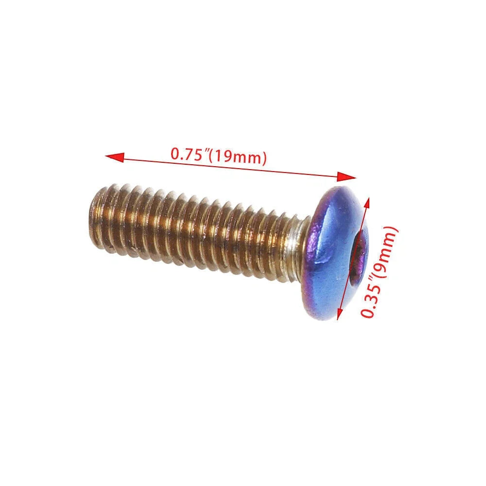 M5x0.8 Steering Wheel Screw Set - 8PCS for Universal Racing Cars