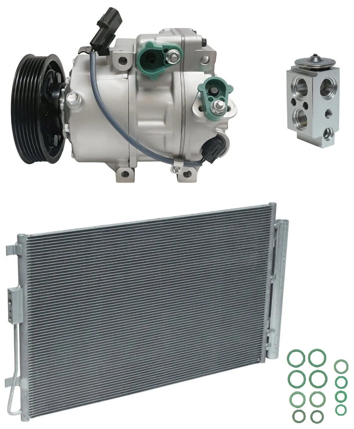 AC Compressor Kit With Condenser for Hyundai Santa Fe XL 3.3L (2019–2019)