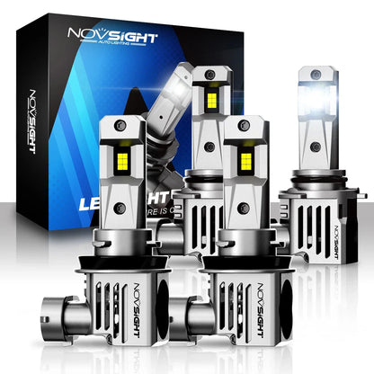 High Low Beam LED Headlight Bulbs Kit 9005 H11 6500K - Set of 4