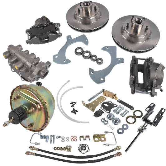 Disc Brake Kit Drilled Slotted Rotor for Ford Galaxie (1957–1972)
