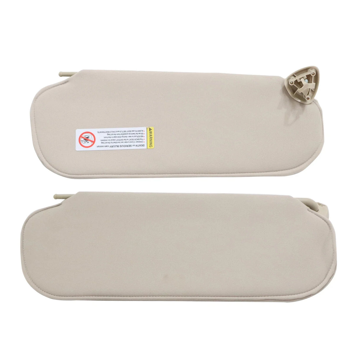 Pair of Beige Sun Visors for GMC Chevy Savana Express 2003-2019