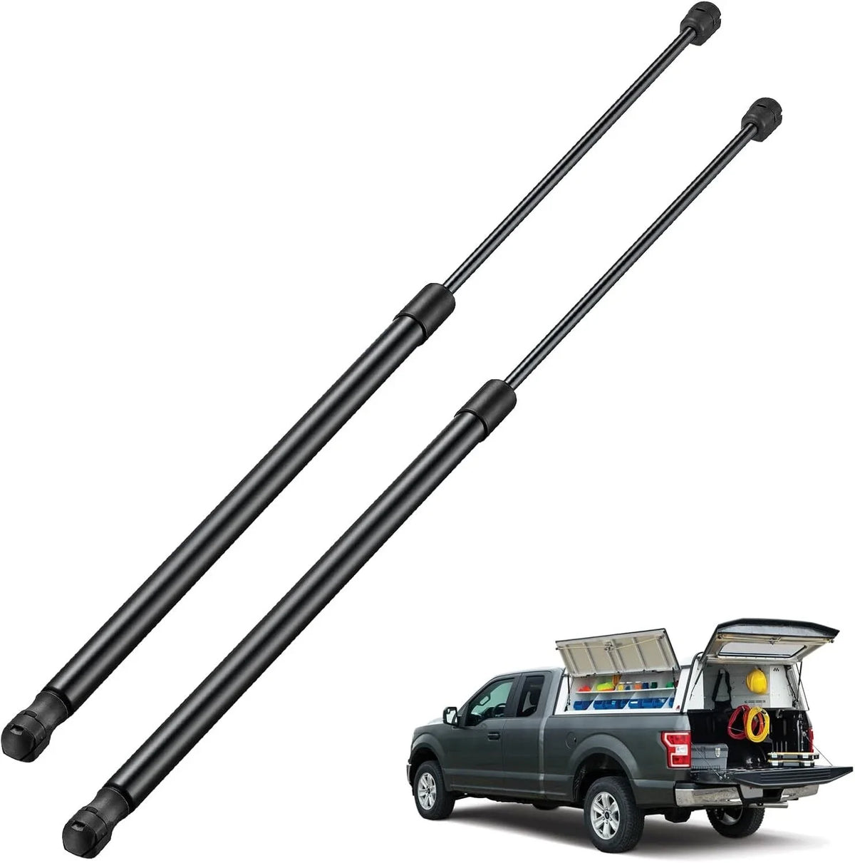 2pcs Gas Strut for Storage Box Lid NI310090 (28in, 90Lb/400N)