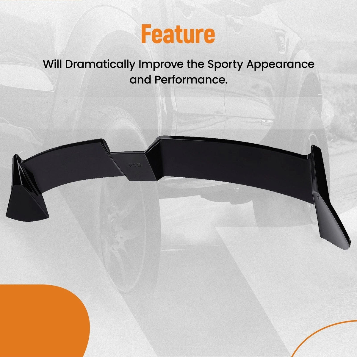 Gloss Black Rear Spoiler ABS for BMW X5 F15 2013-2018