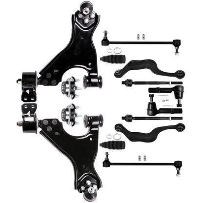 14pcs Control Arm + Wheel Hub Assembly for 2008–2017 Buick Enclave