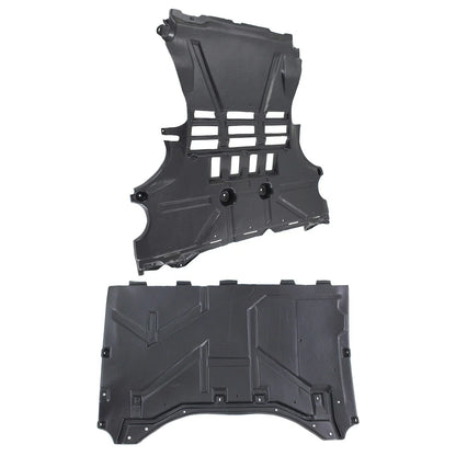 2-Piece Engine Splash Shield Set for Smart Fortwo 2010-2013