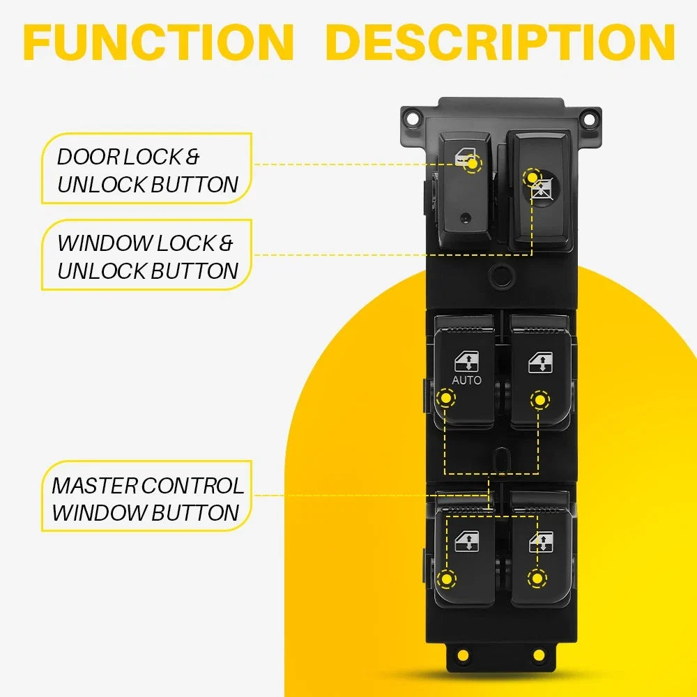 Window Control Switch for Hyundai Santa Fe (2006–2013) 14 Pins EV