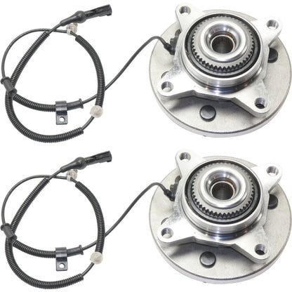 Front Hubs with Bearing & Sensor for Ford F-150 (2009-2010) - Set of 2