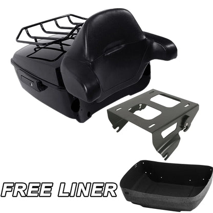 Trunk Backrest Solo Mount Rack for Harley Electra Road Glide 2014-2026