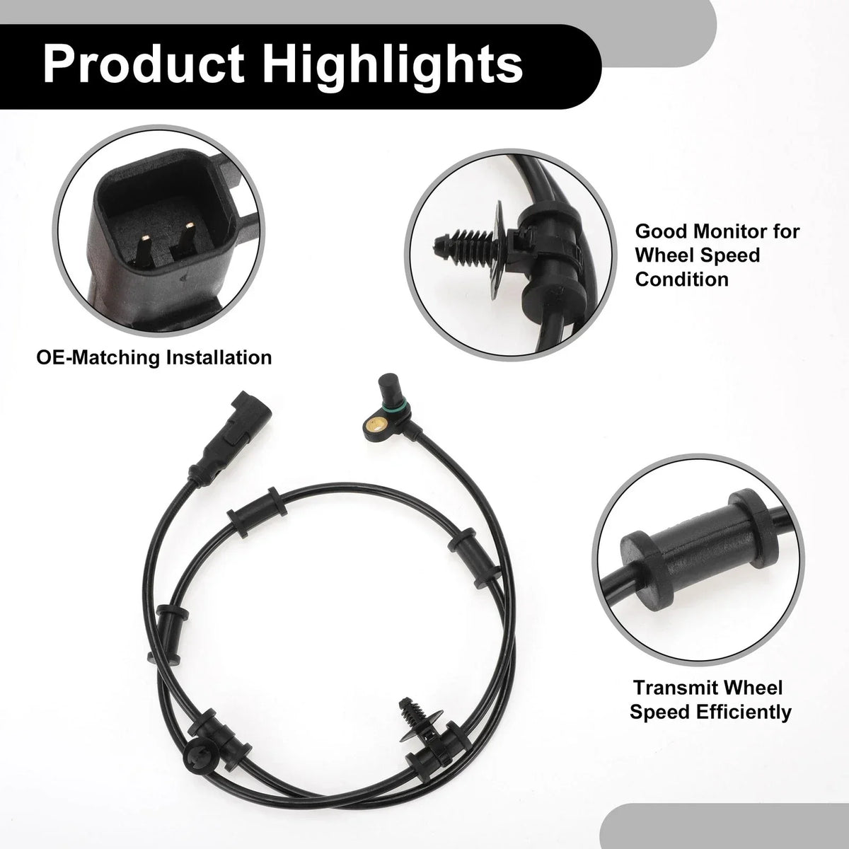 Wheel Speed Sensor ABS for Dodge Ram 2500 3500 Laramie 2003-2010