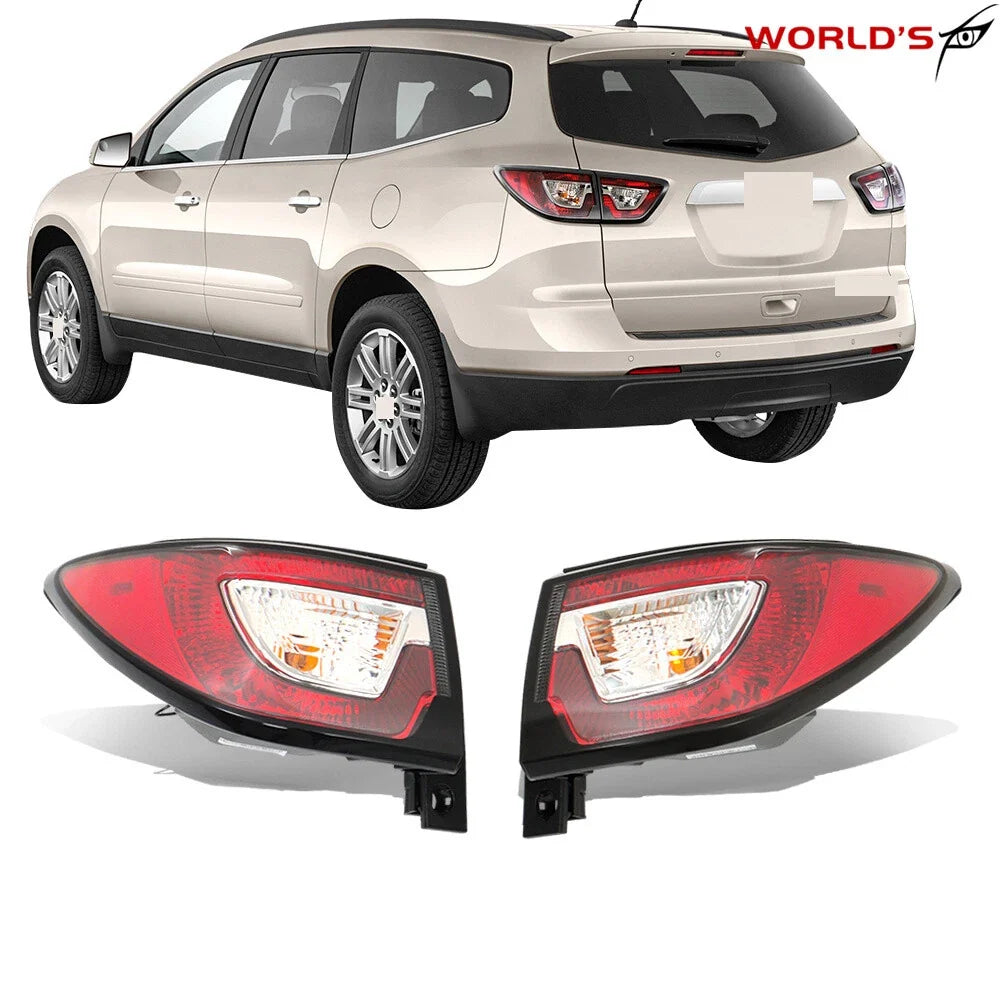 Set of 2 Tail Lights for Chevrolet Traverse (2013–2017) Clear Lens