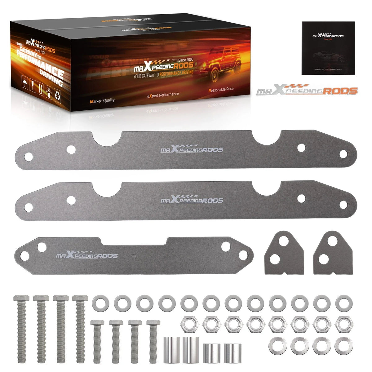 2 Inch Lift Kit Bracket for Honda Foreman Rubicon 500 (2015–2020) Steel Black