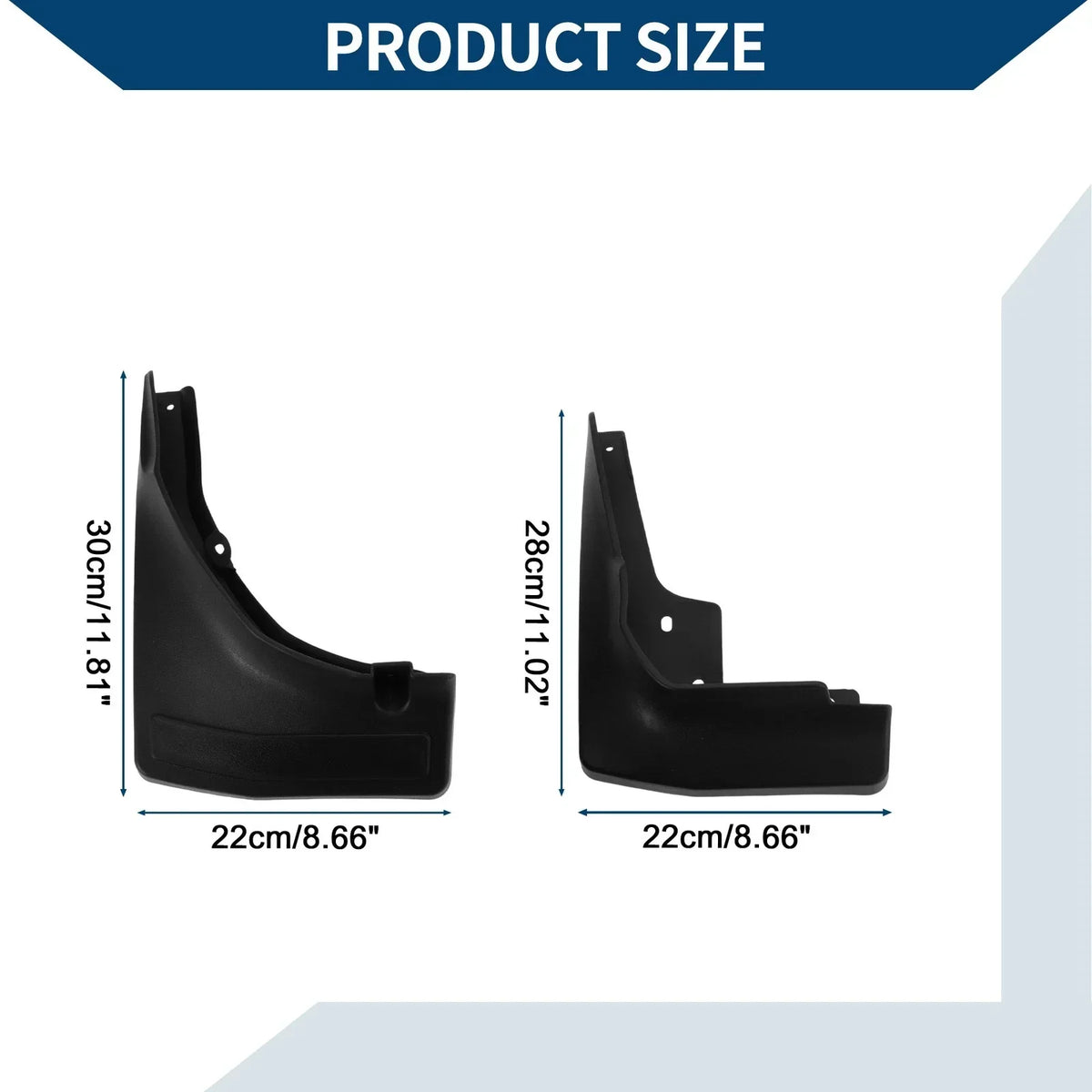 Mud Flaps Splash Guard Set for GLC (2014-2016) - Mercedes-Benz