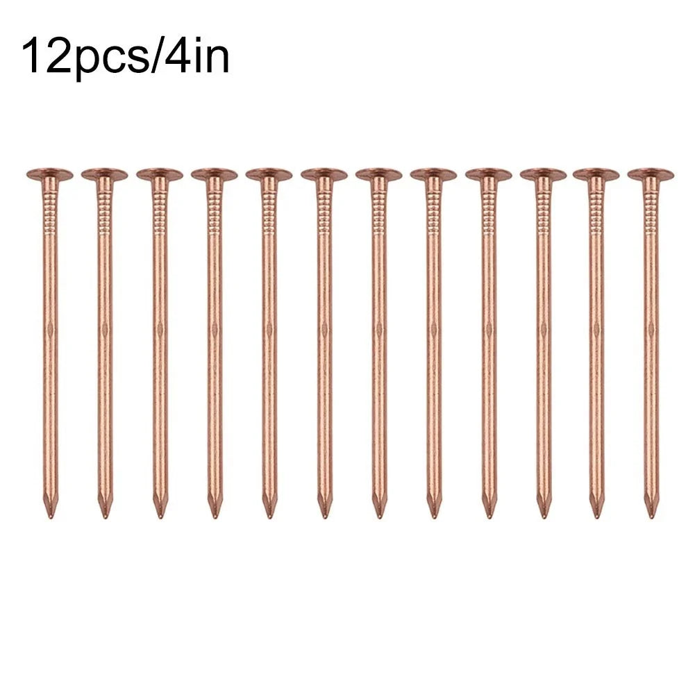 4 Inch Copper Nails for Tree Removal and Garden Hardware