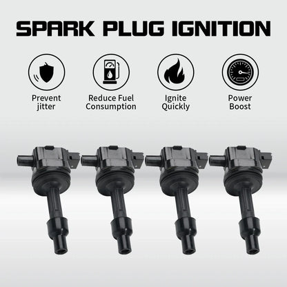 4 Ignition Coils UF365 for Volvo S40 V40 (2000-2004)