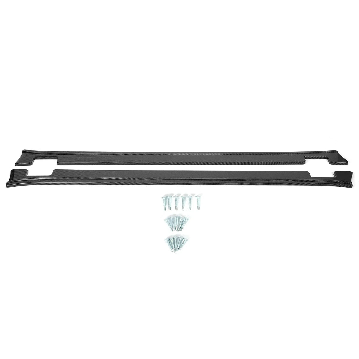Carbon Fiber Style Side Skirt Diffusers for Model X (2016-2021)