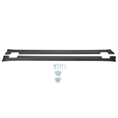 Carbon Fiber Style Side Skirt Diffusers for Model X (2016-2021)