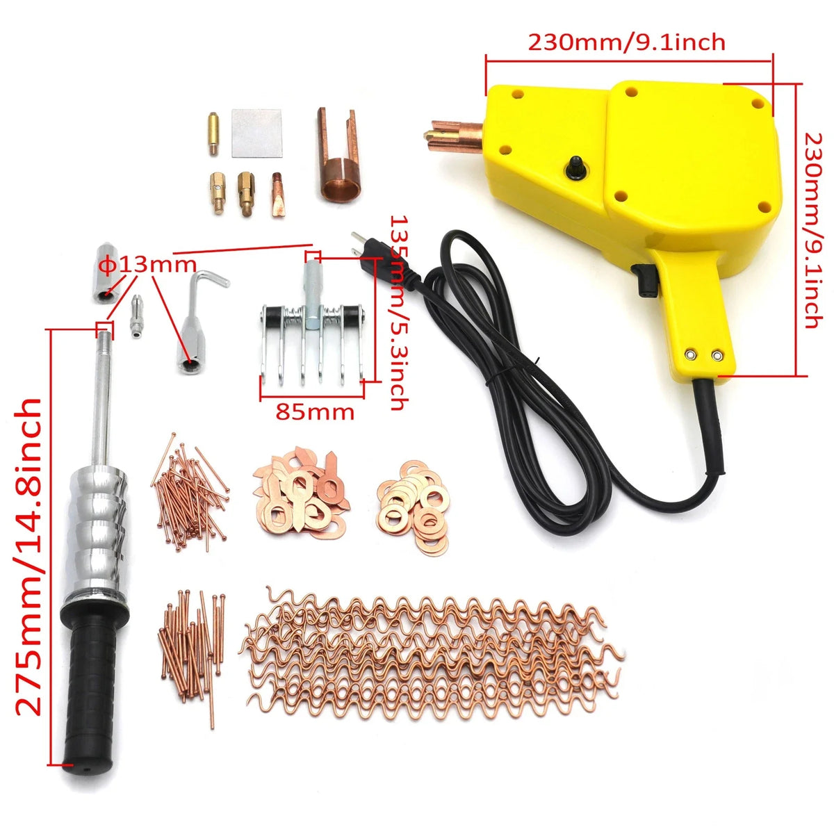 Car Body Panel Repair Spot Stud Welder Dent Puller Kit