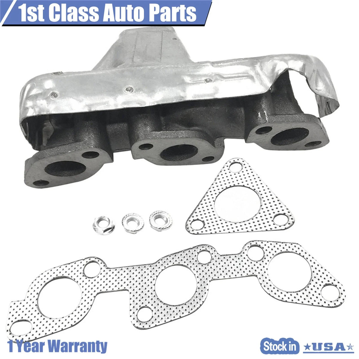 Right Exhaust Manifold & Gasket for Nissan Frontier/Xterra (1999–2004)