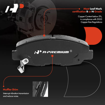 Front Brake Calipers and Rotors Set for Honda Civic (2006-2011)