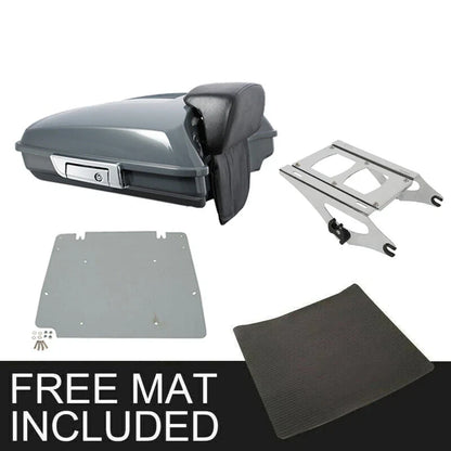 Gunship Gray Razor Trunk Pad Mount Plate for 2014-2026 Harley CVO Street Glide