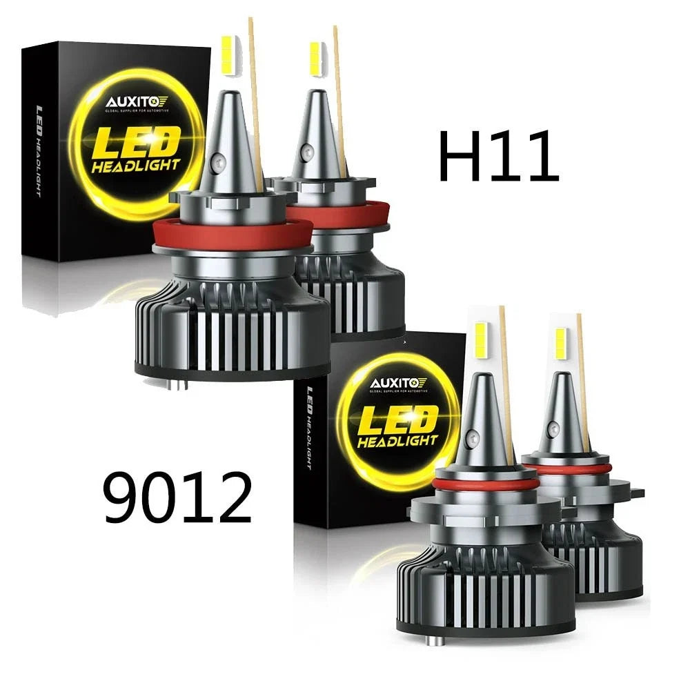 Set of 2 Combo LED 9012 Headlight + H11 Fog Light for Dodge Challenger (2015–2023)