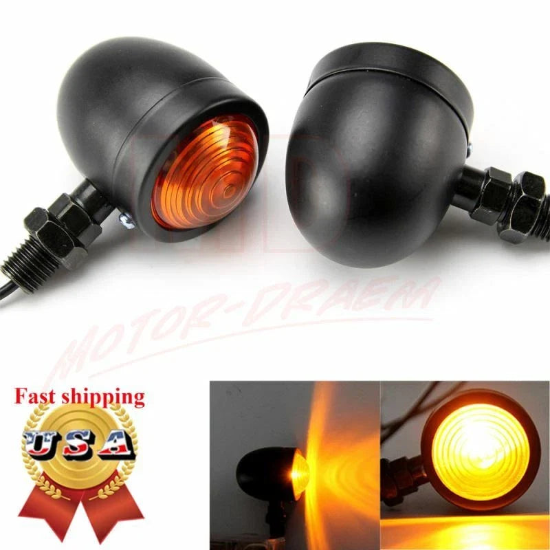 4X Bullet Turn Signals Tail Light for Harley Cafe Racer Bobber