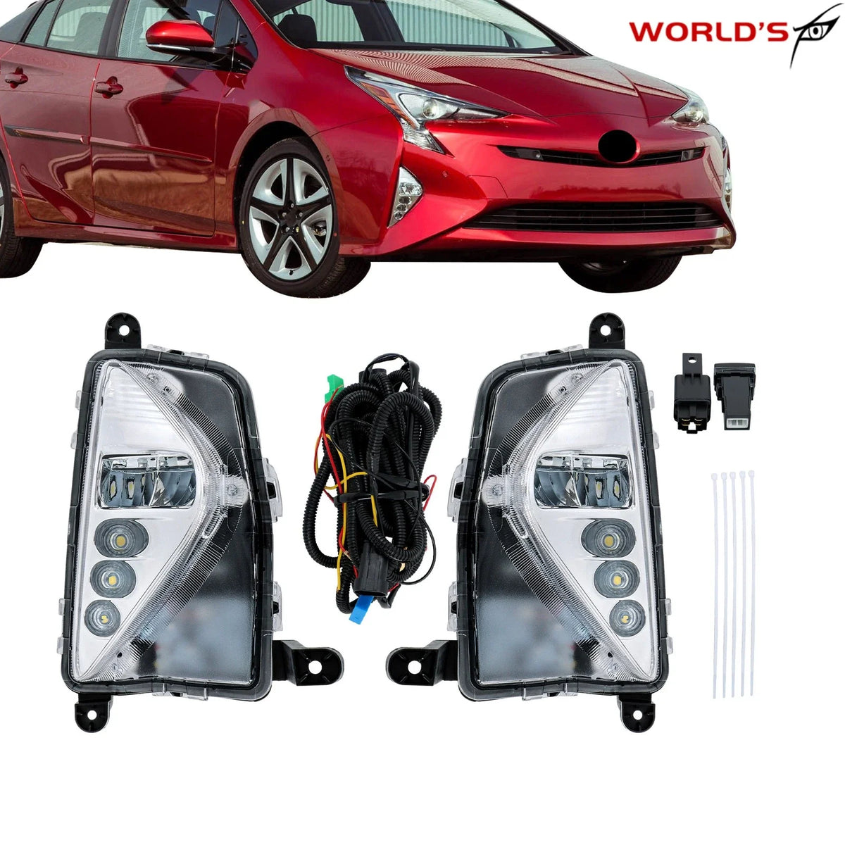 LED Fog Light Lamps for Toyota Prius (2016–2018)