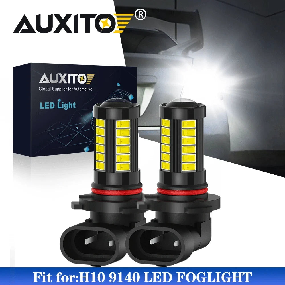H10 LED Fog Light Bulbs 2000LM Replacement for Cars, Trucks (6000K)